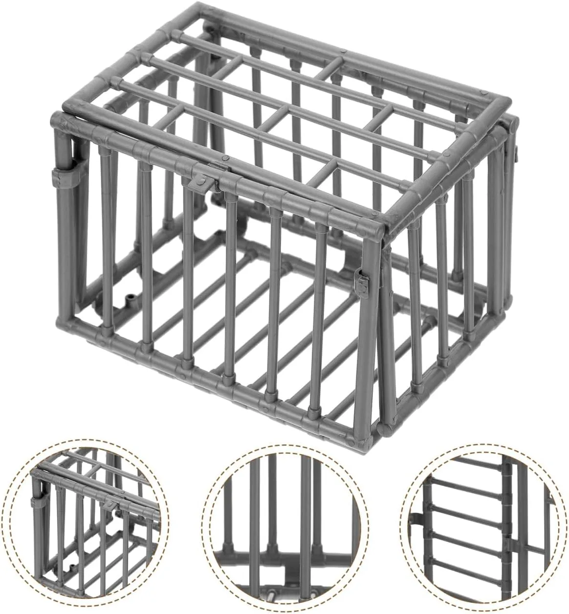 10 Pcs Miniature Animal Cage Decor Fence - Diy Mini Pet Playpen for Guinea Pigs, Rabbits, and Small Pets - Perfect for Indoor and Outdoor Use