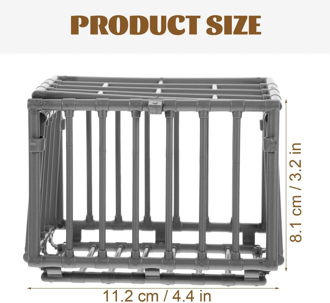 10 Pcs Miniature Animal Cage Decor Fence - Diy Mini Pet Playpen for Guinea Pigs, Rabbits, and Small Pets - Perfect for Indoor and Outdoor Use
