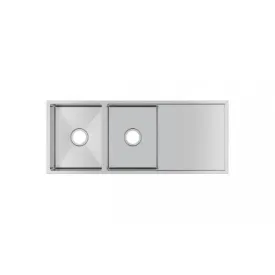 1160x460x230mm 1.2mm Handmade Top/Undermount Double Bowls Kitchen Sink