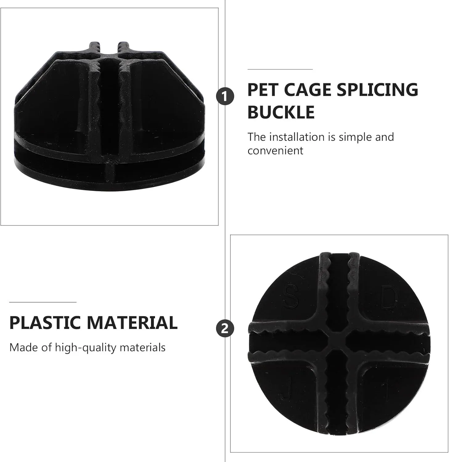 36 pcs Pet Cage Buckles Portable Cage Connectors Simple Closet Buckles Home Wire Cube Shelf Connectors Modular Storage