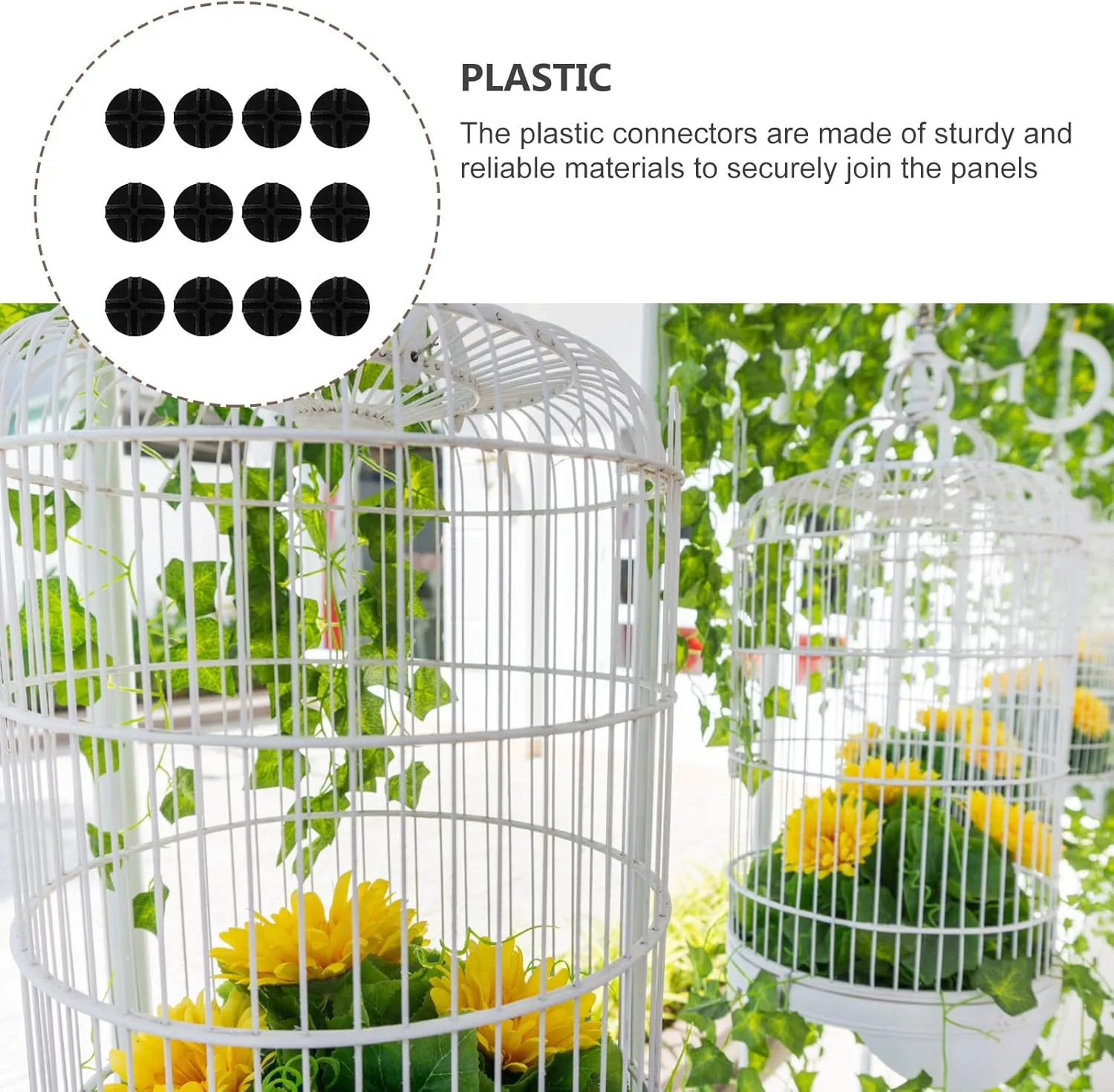 36 pcs Pet Cage Buckles Portable Cage Connectors Simple Closet Buckles Home Wire Cube Shelf Connectors Modular Storage