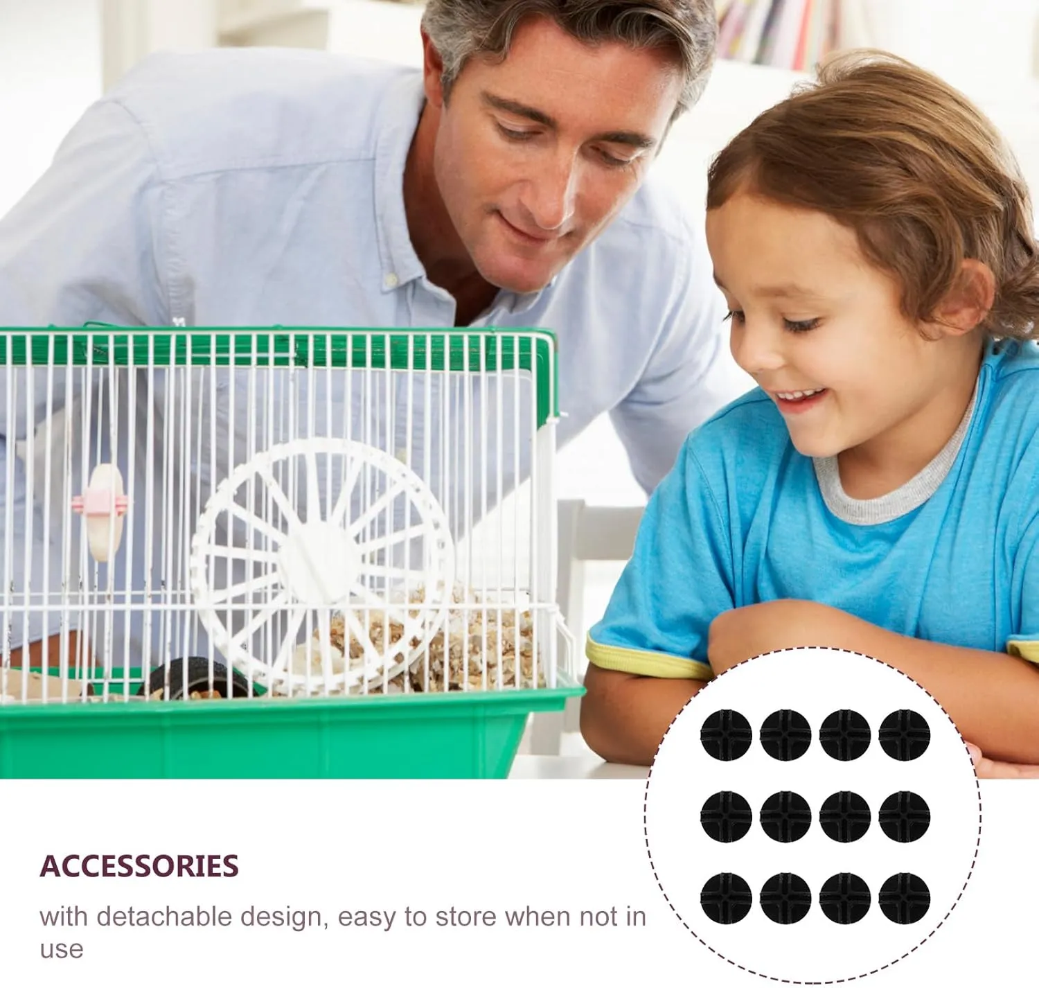 36 pcs Pet Cage Buckles Portable Cage Connectors Simple Closet Buckles Home Wire Cube Shelf Connectors Modular Storage