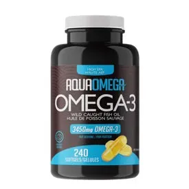 AquaOmega Omega-3 - High EPA 120 Chewable Softgels (Orange)