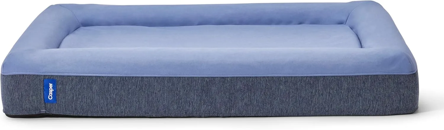Casper Dog Bed, Plush Memory Foam, Medium, Blue