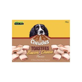 Chewdles Toastees Bacon & Cheese Dog Treats