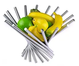Creative Stainless Steel Rotation Fruit Bowl