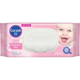 CURASH Fragrance Free Baby Wipes 80pk