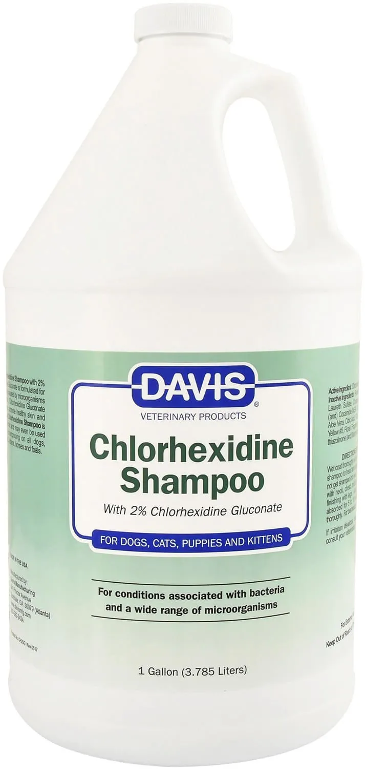 Davis Chlorhexidine (2%) Pet Shampoo for Dogs and Cats