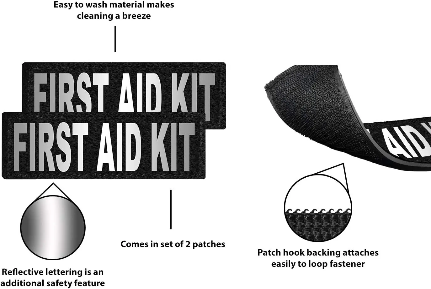 Dogline First Aid Kit Removable Patches, Small/Medium