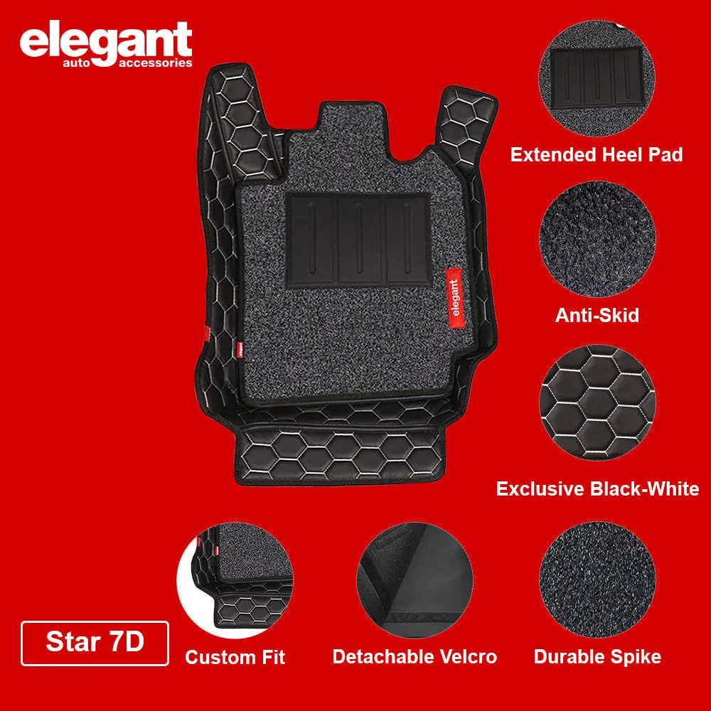 Elegant Star 7D Car Floor Mats For Hyundai Kona