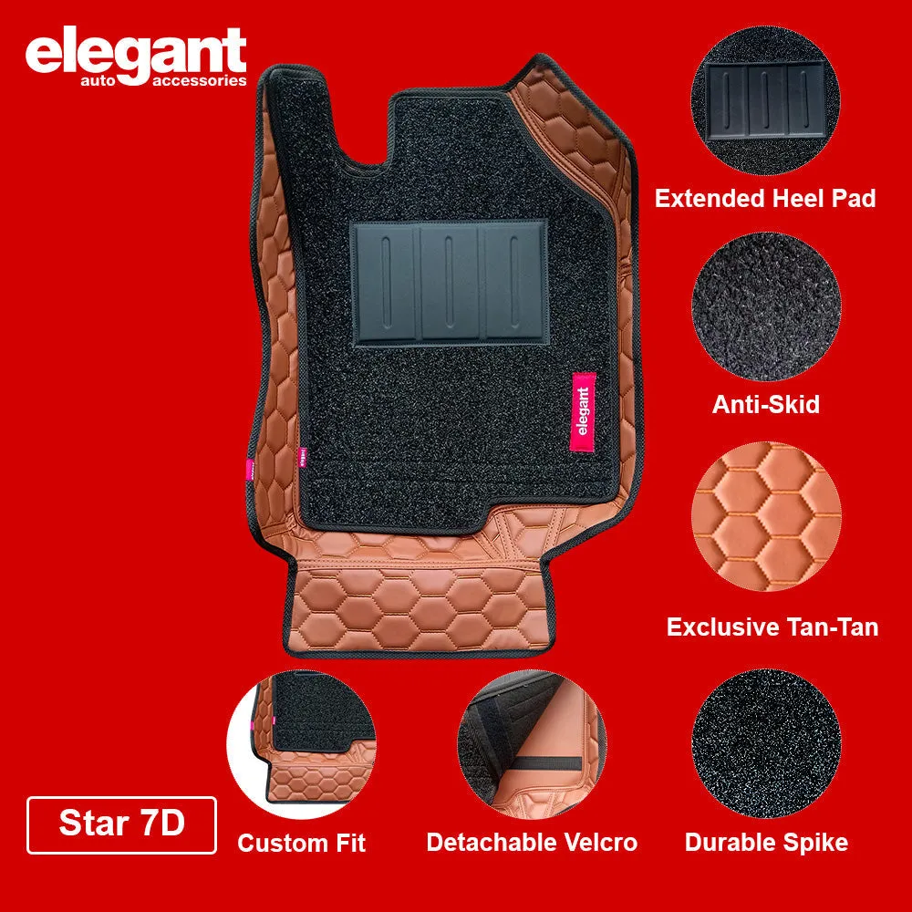 Elegant Star 7D Car Floor Mats For Hyundai Kona