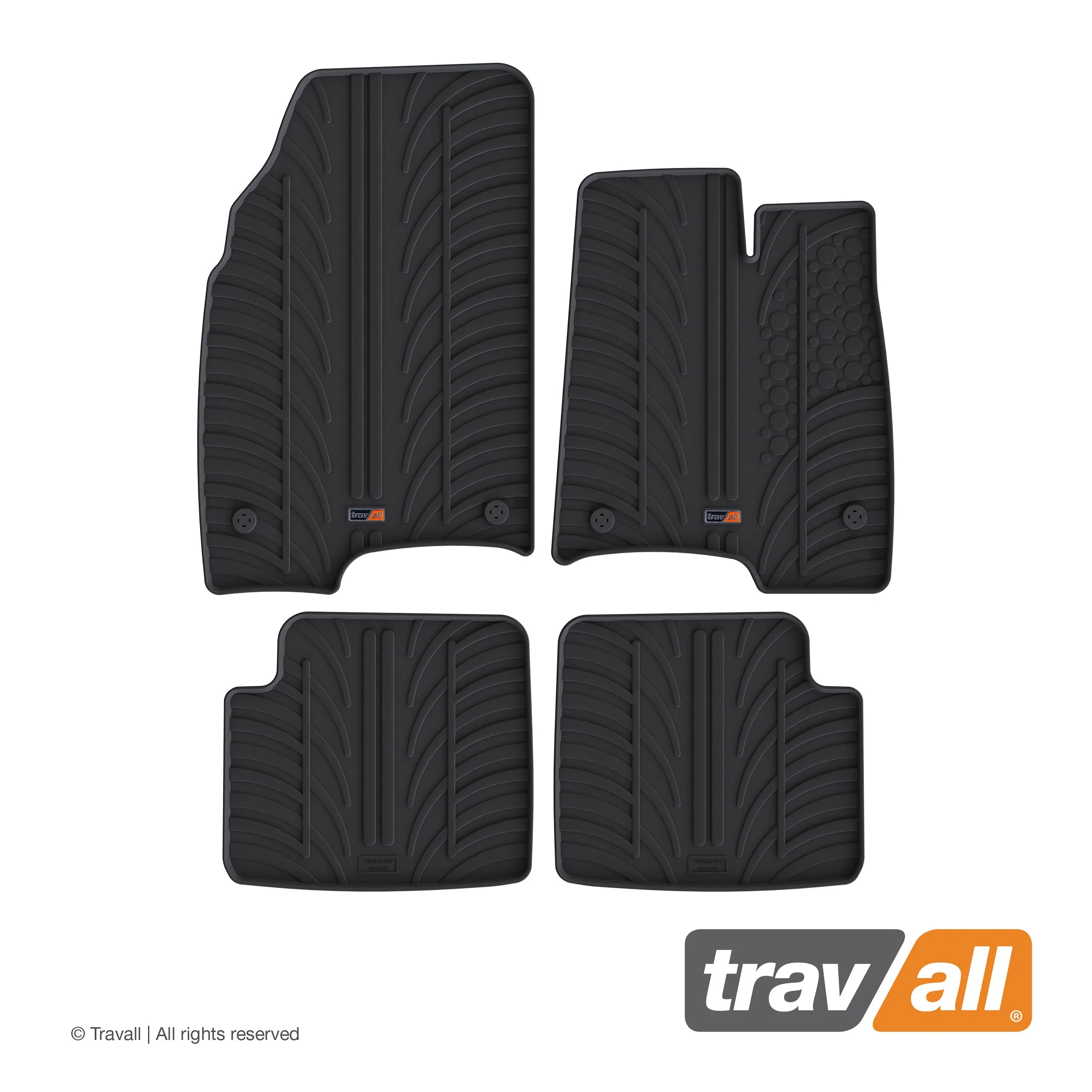 FIAT PANDA 5 DOOR 2011-CURRENT Rubber Car Mats Set (4 Mats)