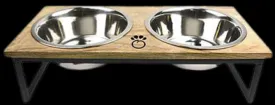 GF Pet Wood Raised Bowls