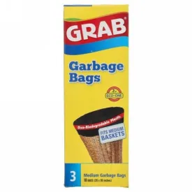 GRAB GARBAGE BAGS 3 MEDIUM 20X30