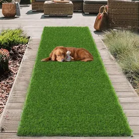 HEBE Artificial Turf Rug Grass Mat 2'x6' Fake Grass Pad for Dogs High Pile Grass Rug Pee Pad with Drainage Holes Reusable Grass Turf Mat for Dog Potty Training Indoor Outdoor