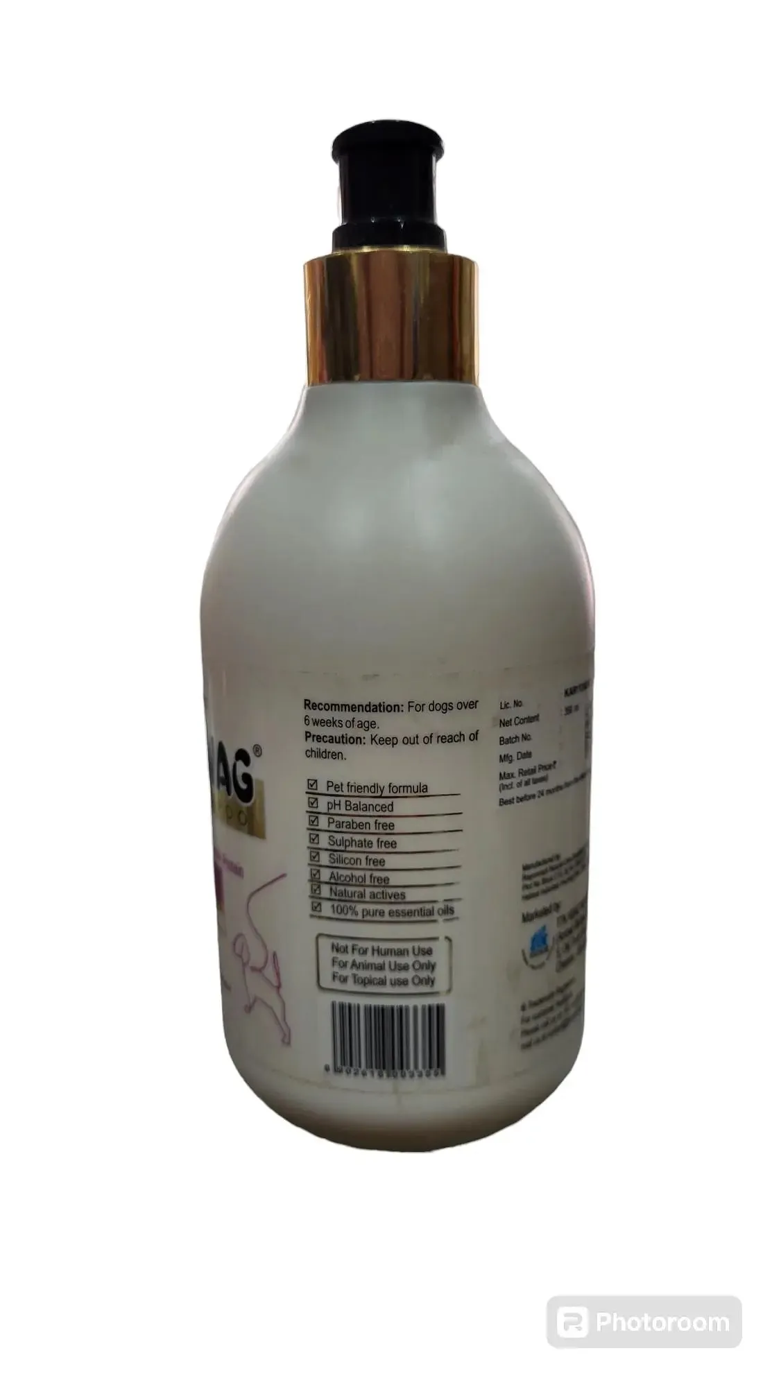 Hug n wag luxury dog  shampoo deodorizing 350ml