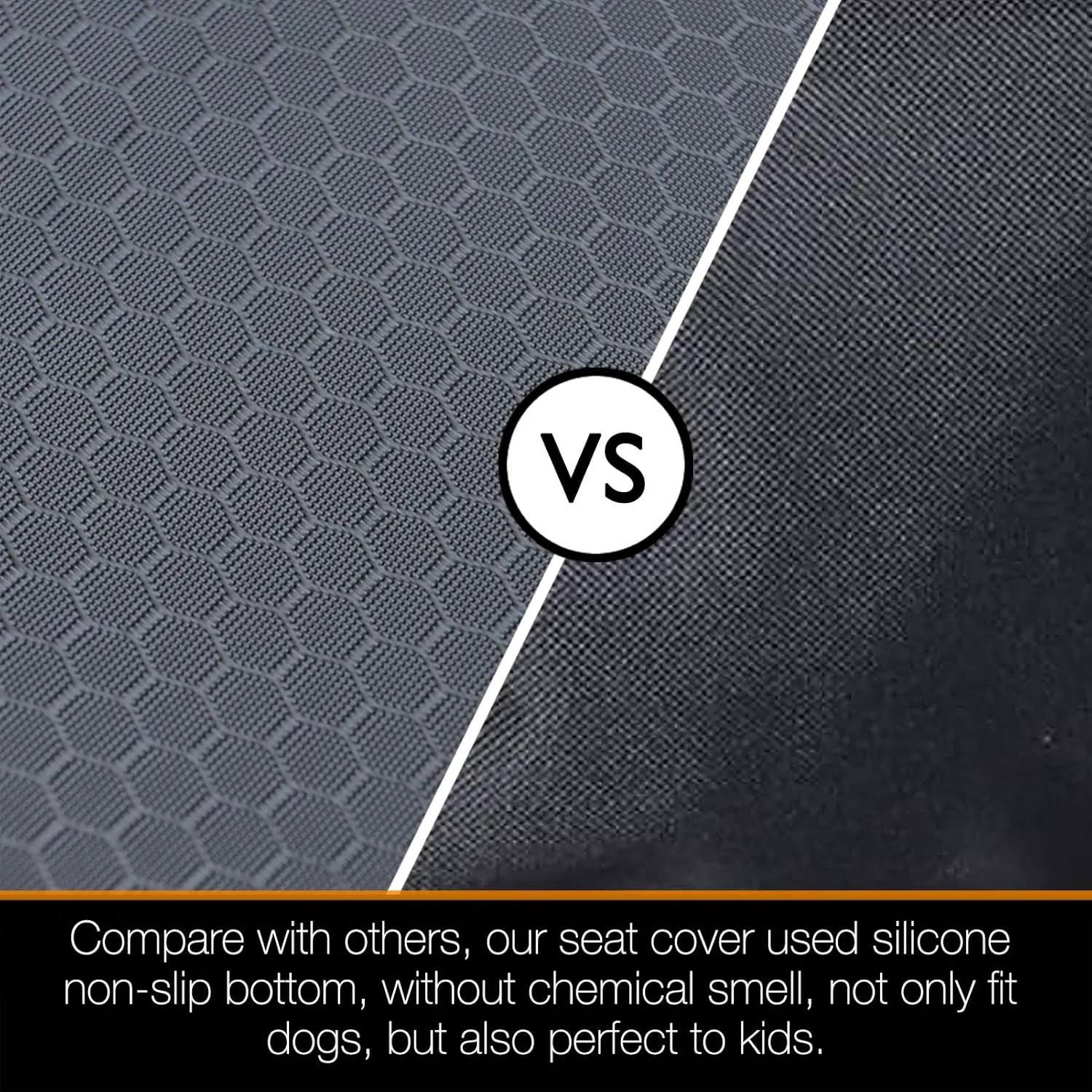 iBuddy Bench Dog Seat Cover, Oxford Cloth Vehicle Seat Cover for Car/SUV/Small Truck, Universal Fit, Black, Waterproof, Heavy Duty, Nonslip, Machine Washable