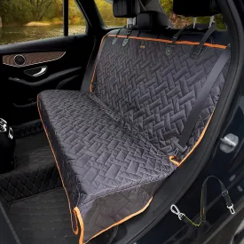 iBuddy Bench Dog Seat Cover, Oxford Cloth Vehicle Seat Cover for Car/SUV/Small Truck, Universal Fit, Black, Waterproof, Heavy Duty, Nonslip, Machine Washable
