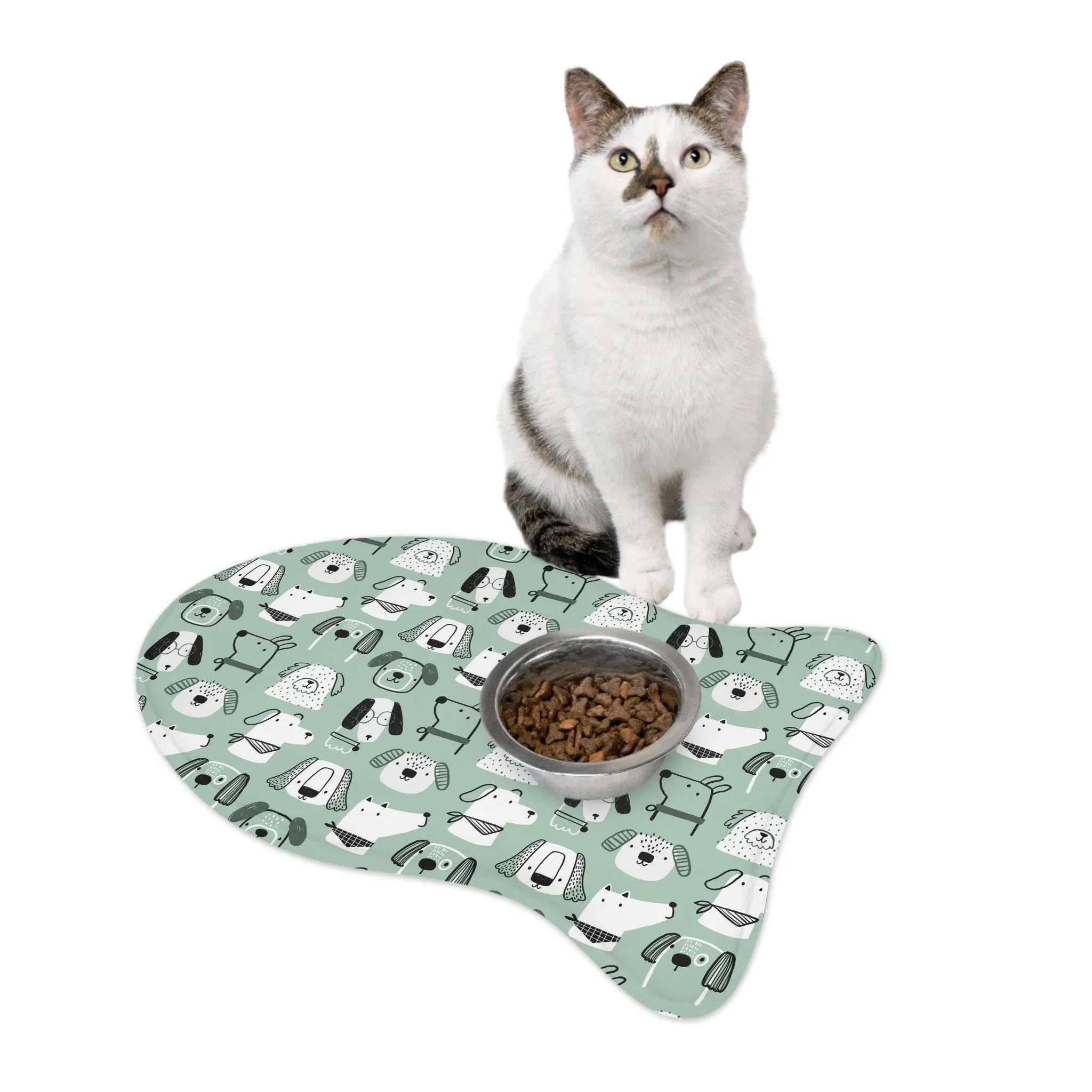 Illustrated Doggers Pet Feeding Mats