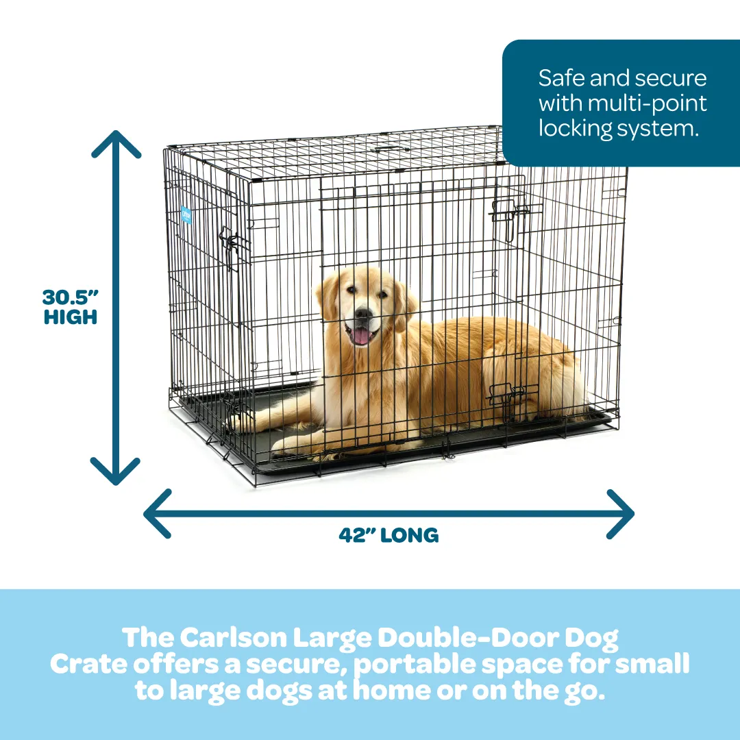 Large Double-Door Dog Crate