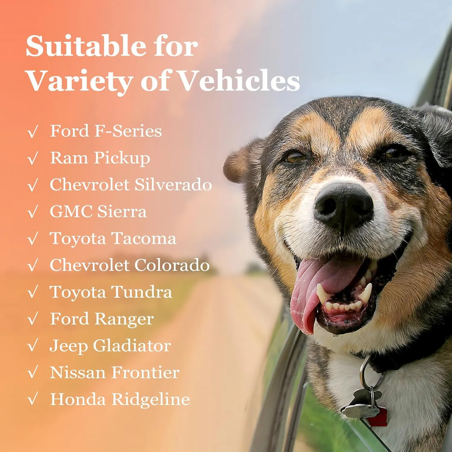 Mancro XXL Dog Seat Cover for Truck with Flip Up Rear Seats, Water Resistant Dog Hammock for Truck,Car Dog Cover Back Seat for Full Size Crew Cab Truck, Large SUV, Orange
