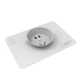 Matchstick Monkey Anti-Slip Bowl - Cool Grey