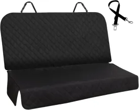 Meolsaek Backseat Cover for Dogs, Non-Slip Rear Seat Protector Waterproof Car Bench Seat Cover, Dog Car Seat Covered for Trucks SUVs Most Cars