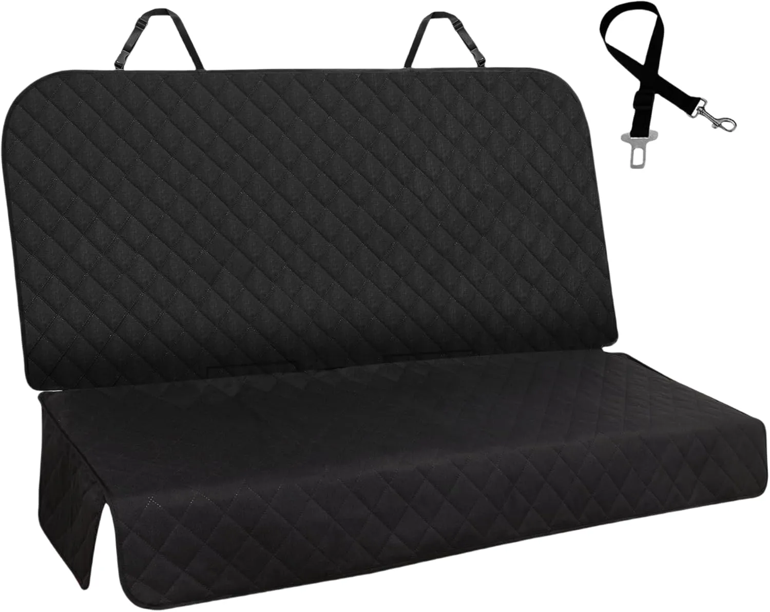 Meolsaek Backseat Cover for Dogs, Non-Slip Rear Seat Protector Waterproof Car Bench Seat Cover, Dog Car Seat Covered for Trucks SUVs Most Cars
