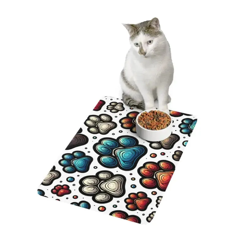 Mess Free Pet Food Mat for Stylish Mealtimes
