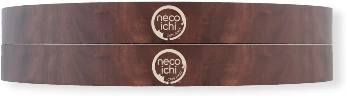 Necoichi Cat Scratcher Bowl Replacement for Indoor Cats - Cat Scratching Lounger with Reversible Usability and Extra Comfort for Lounge, Cardboard Bed Couch / (Regular, Dark Cherry)