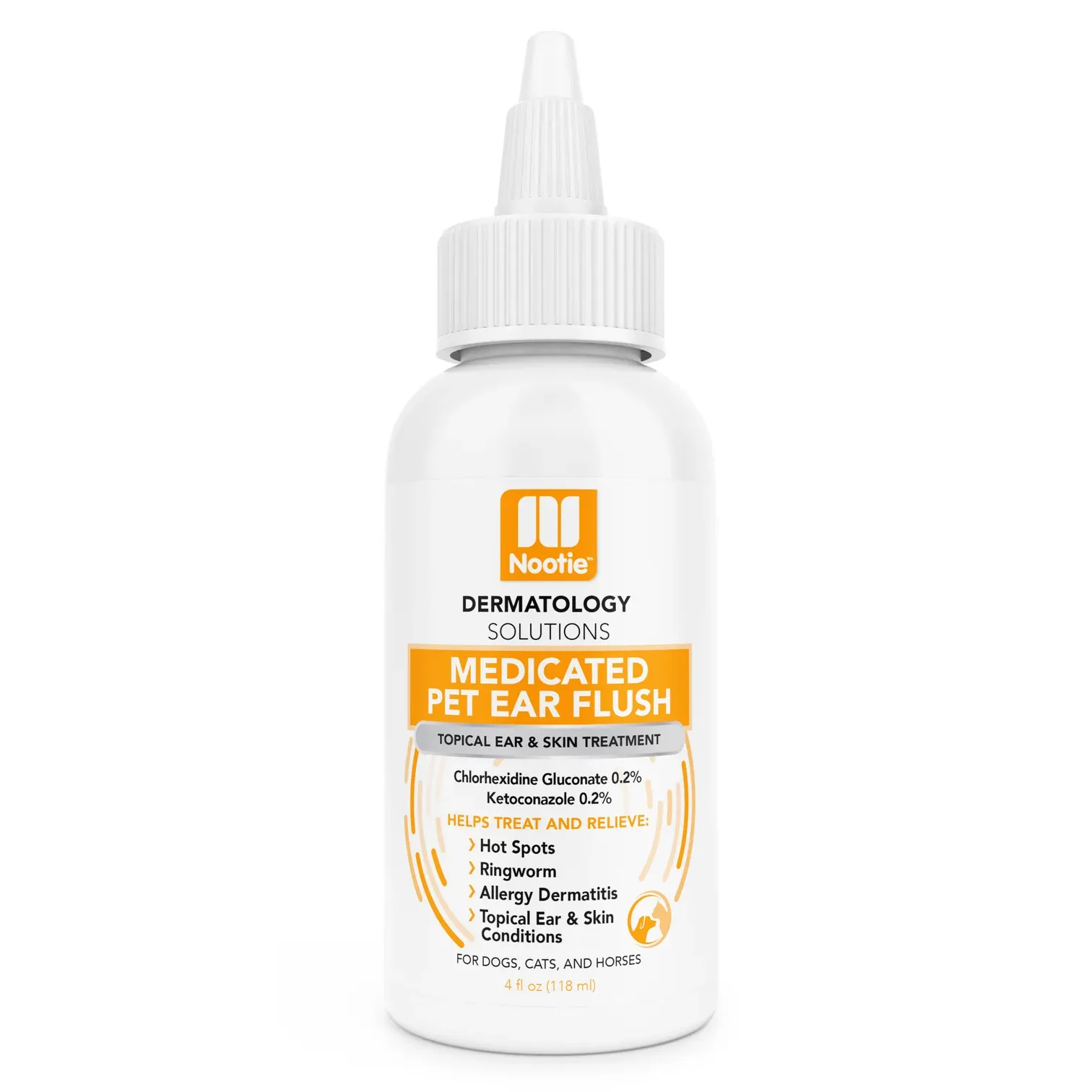 Nootie Dermatology Medicated Pet Ear Flush 4 oz