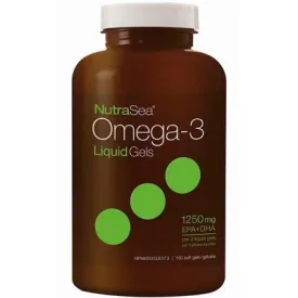 NutraSea Omega-3 Liquid Gels 1250Mg, 150 Softgels