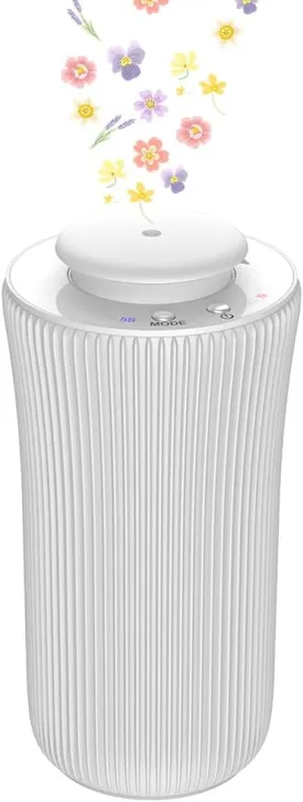 Portable Ambience Scent Diffuser for Essential Oil Blends & Fragrances  Waterless Scent Machine for Home, Car, Bathroom Boutiques, Hotel, Spa (White)