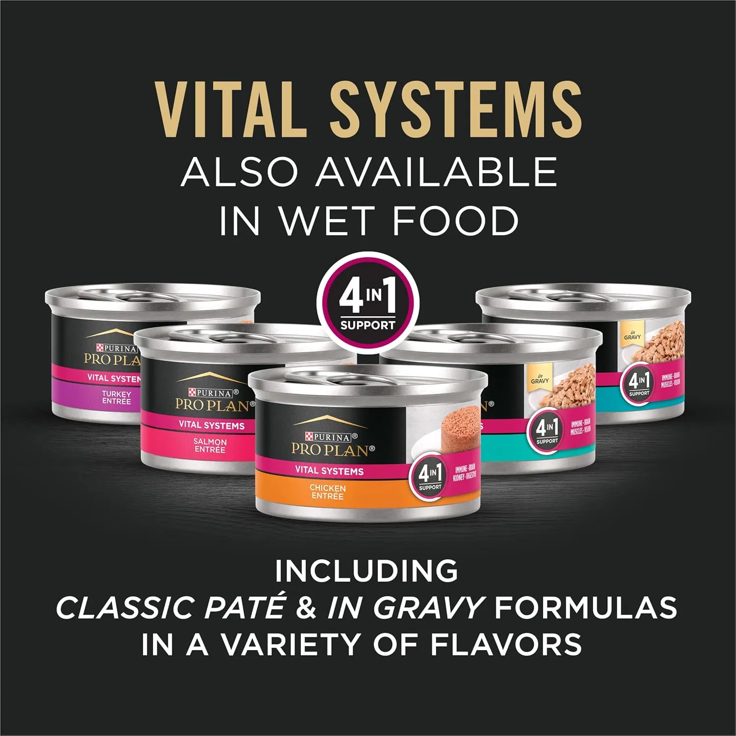 Purina Pro Plan Vital Systems Chicken and Egg Formula 4-in-1 Adult Dry Cat Food - 3 lb. Bag
