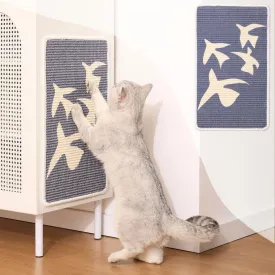 Sisal Cat Scratcher Post Mat (Use on Wall, Couch and Carpet), Durable and Shedding-Resistant Cat Scratching Surface - 21.7x13 inch with Adhesive Pads and Twist Pins (Matisse)