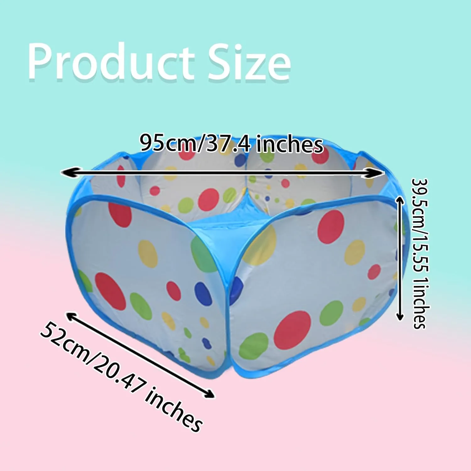Small Animal Playpen, Portable Guinea Pig Playpen Pet Cage Tent, Waterproof Pop-up Open Pet Tent Metal Wire Yard Fence for Hamster Indoor Outdoor Exercise (Blue)