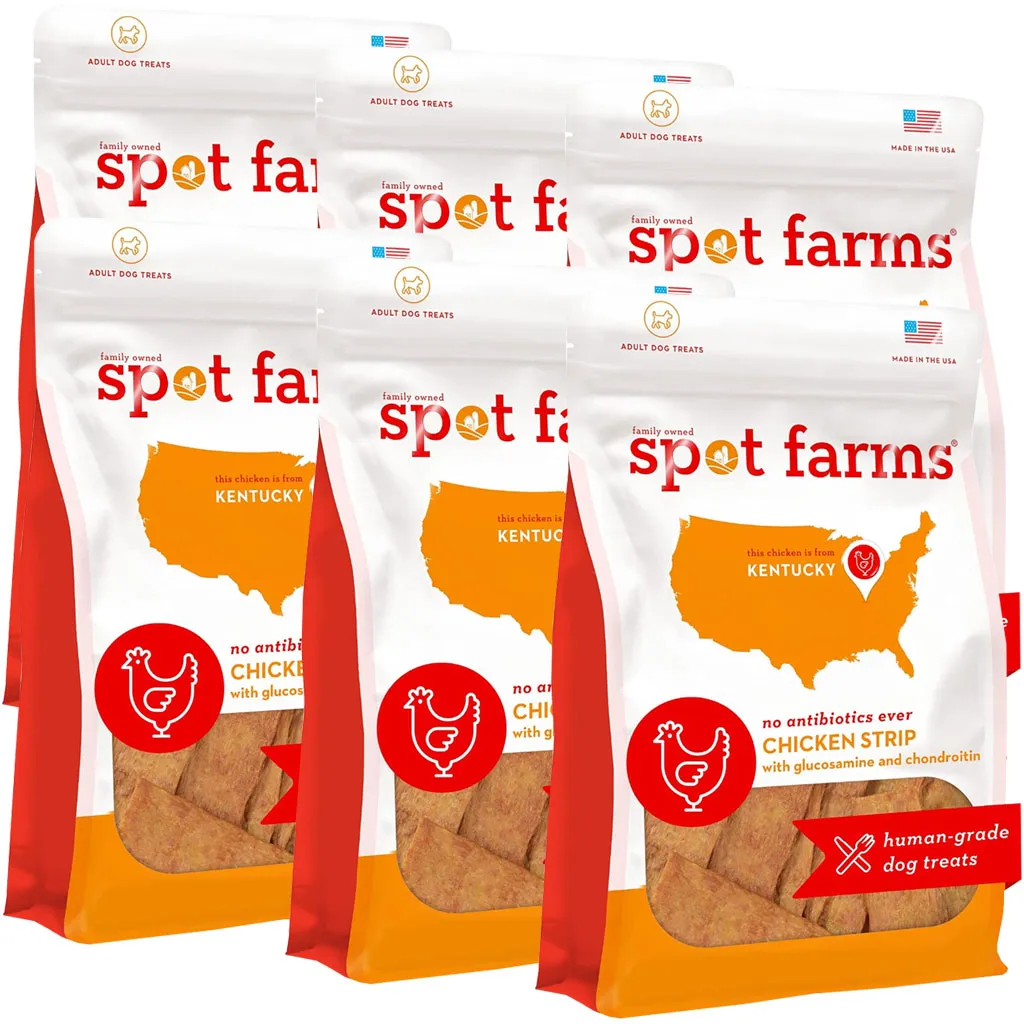 Spot Farms Chicken Strip with Glucosamine & Chondroitin Dog Treats, 12.5-oz