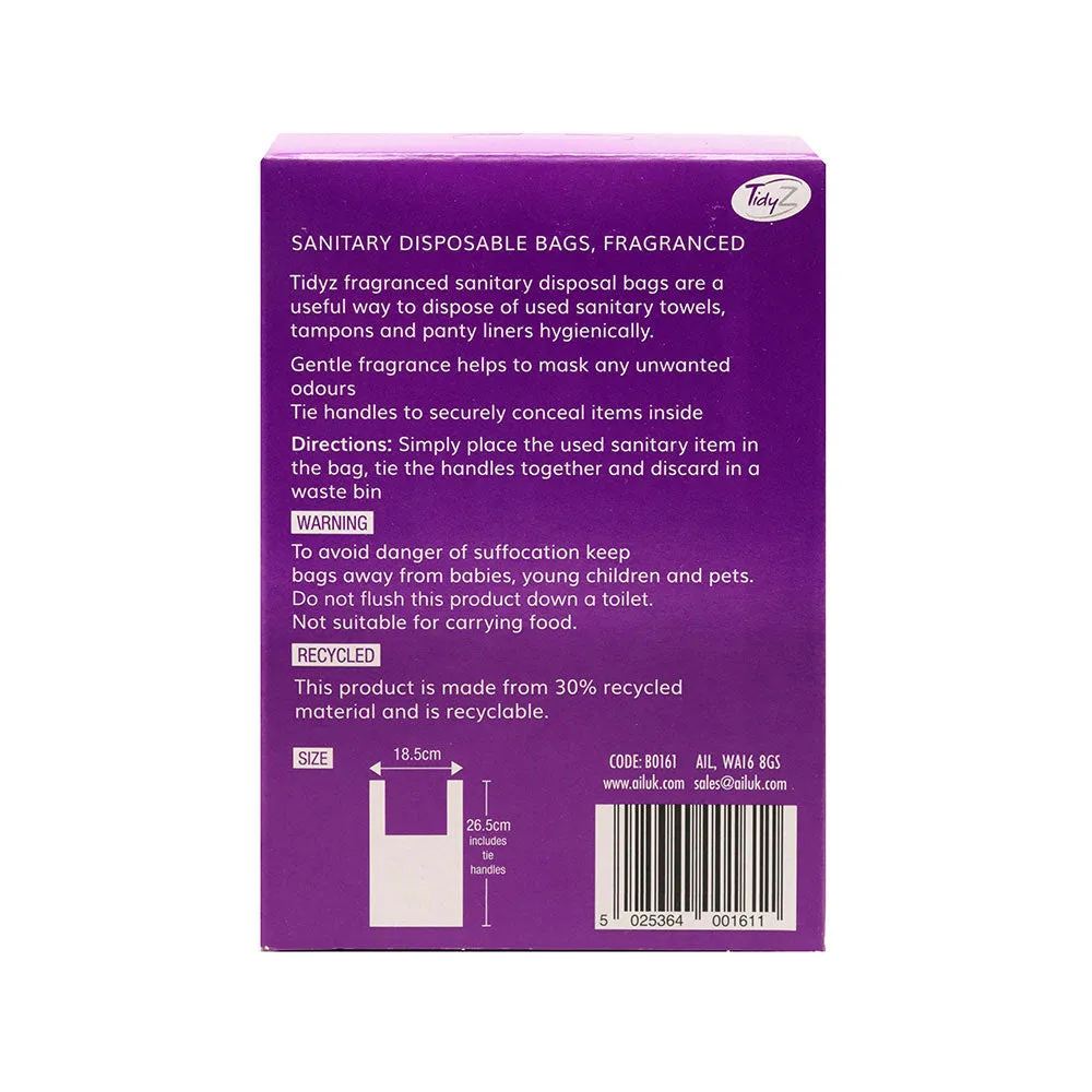 TidyZ Sanitary Disposable Fragranced Bags