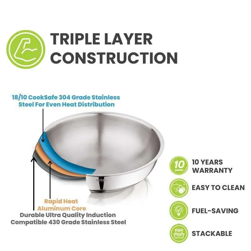Tobie Stainless Steel Bowl - 2000 ML