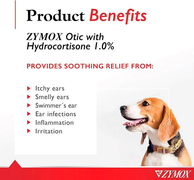 Zymox Pet King Brand Otic Pet Ear Treatment with Hydrocortisone